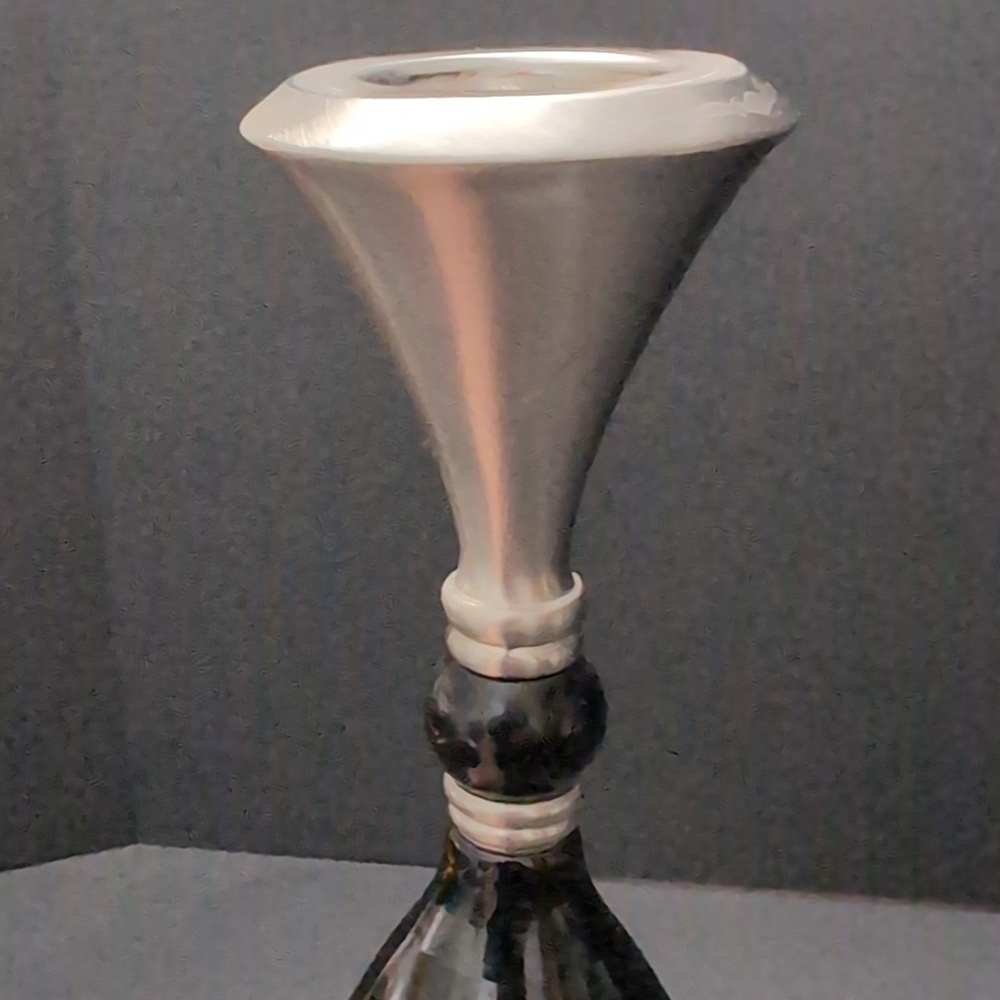 Vintage Partylite Elegant Black and Silver Candle Holder. - Picture 5 of 8